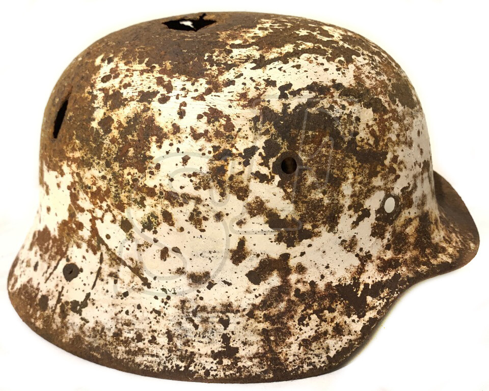 Winter camo helmet М35 / from Stalingrad