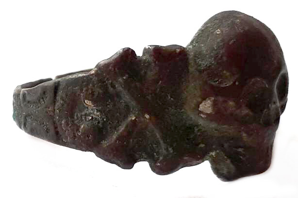 German WWII skull ring / from Stalingrad