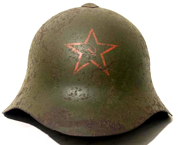 Soviet helmet SSh36 / from Murmansk