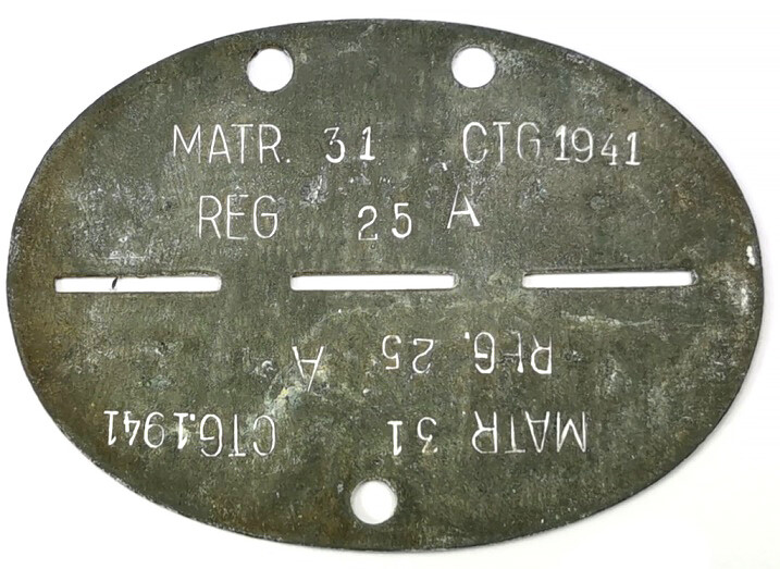 Romanian dogtag / from Stalingrad