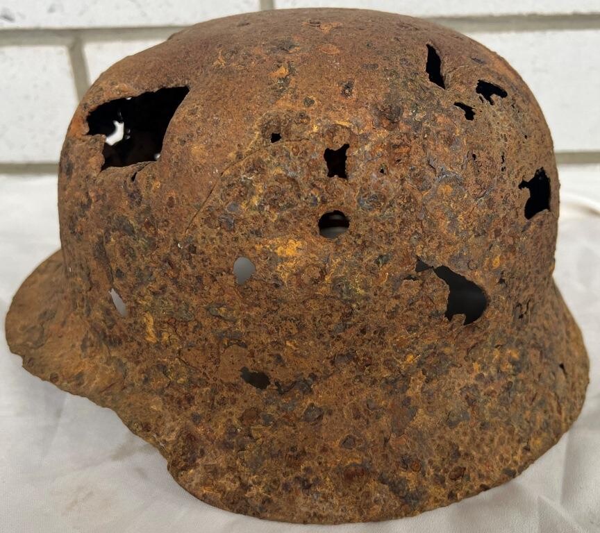 German helmet M40 / from Demyansk
