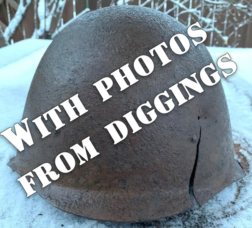 Soviet helmet SSh40 / from Stalingrad
