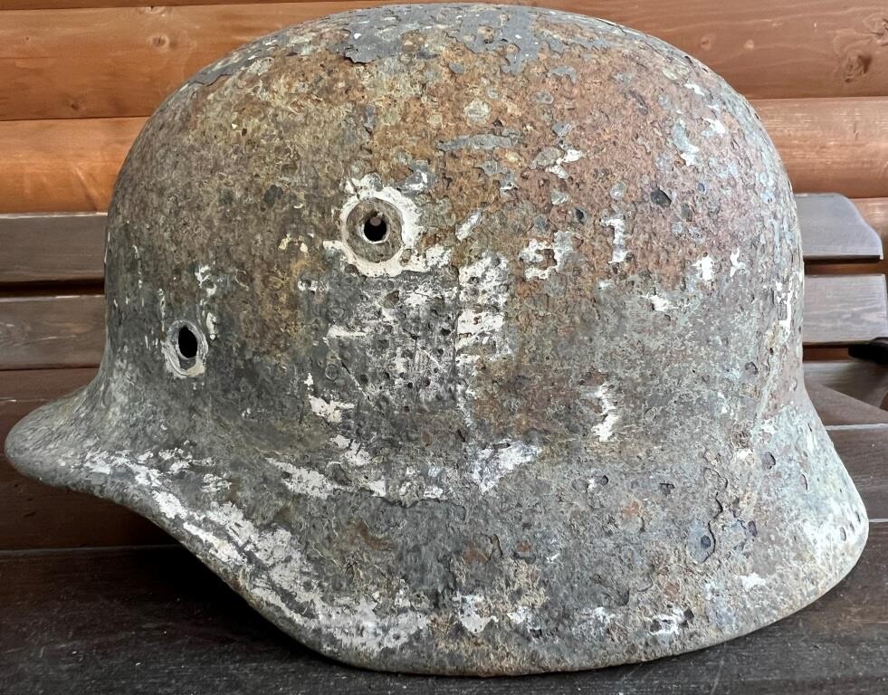 German helmet M40 / from Murmansk