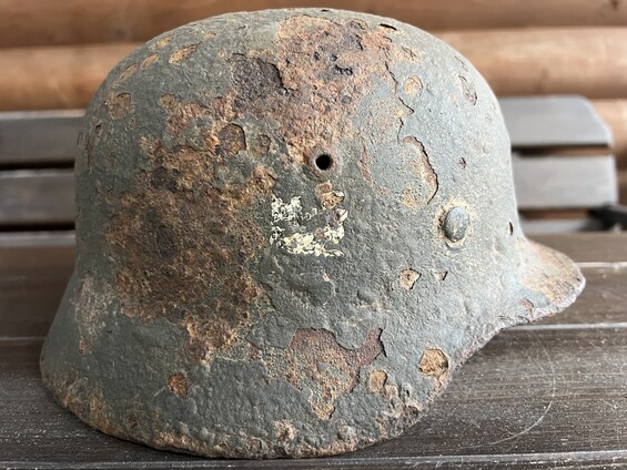 German helmet M35 / from Stalingrad