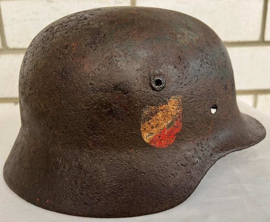 German helmet M35 DD / from Stalingrad