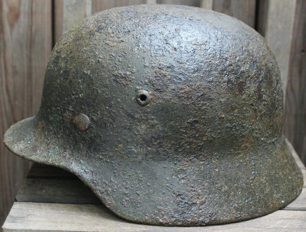 German helmet M35 / from Koenigsberg