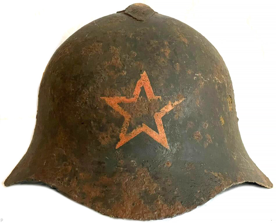 Soviet helmet SSh36 / from Stalingrad