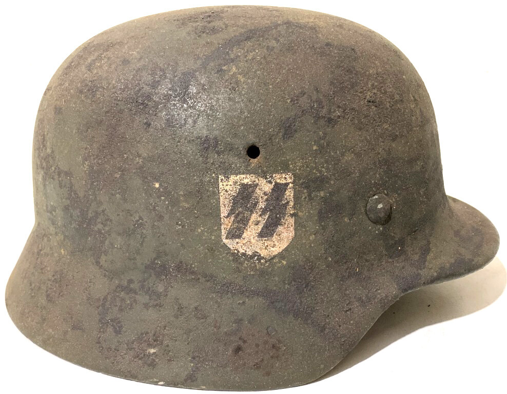 Restored Waffen SS helmet