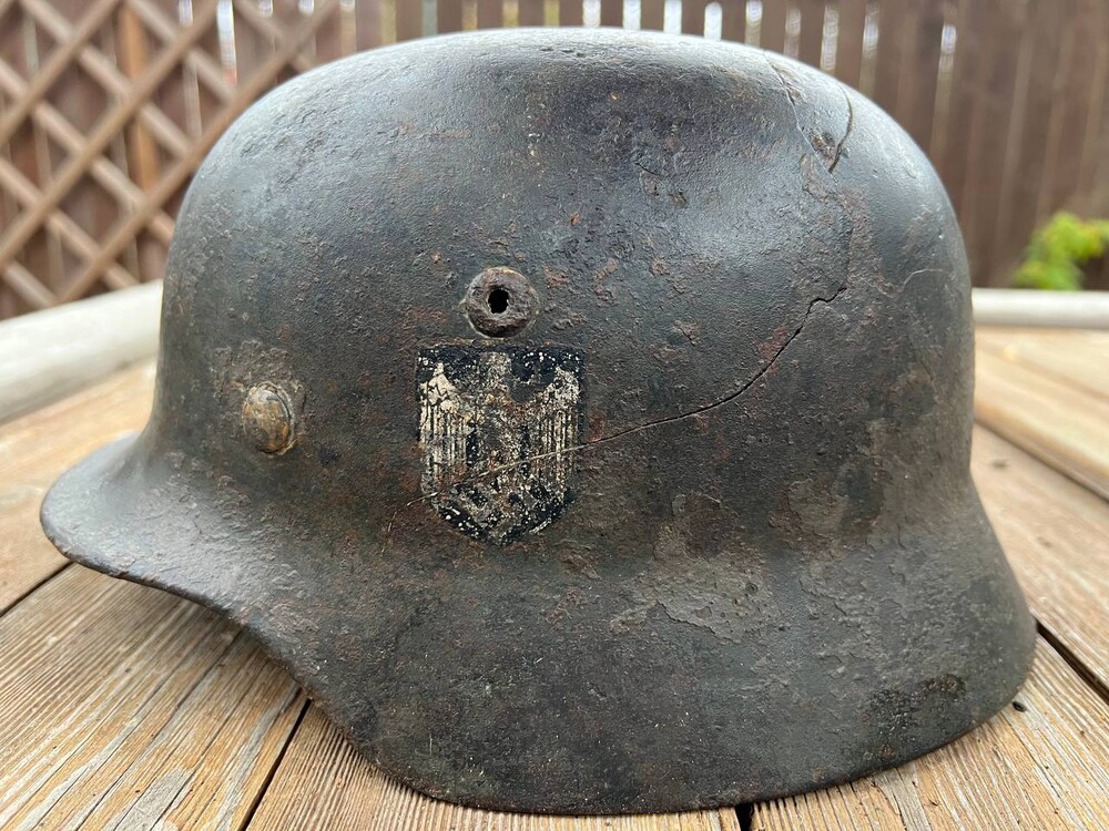 Wehrmacht helmet M35 DD / from Novgorod