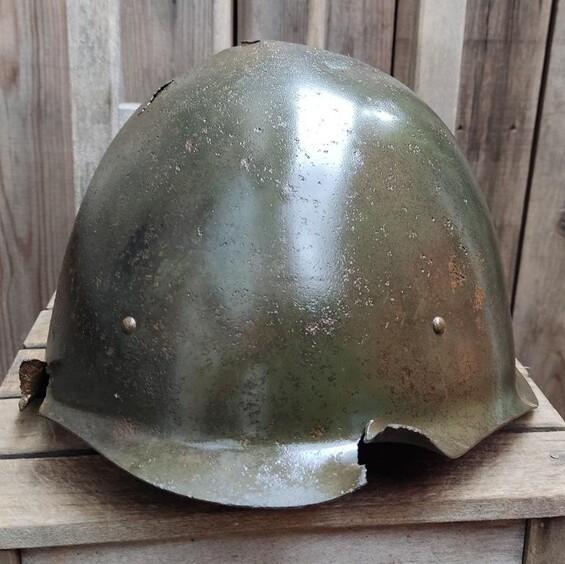 Soviet helmet SSh40 / from Karelia
