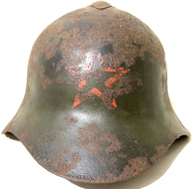 Soviet helmet SSh36 / from Stalingrad