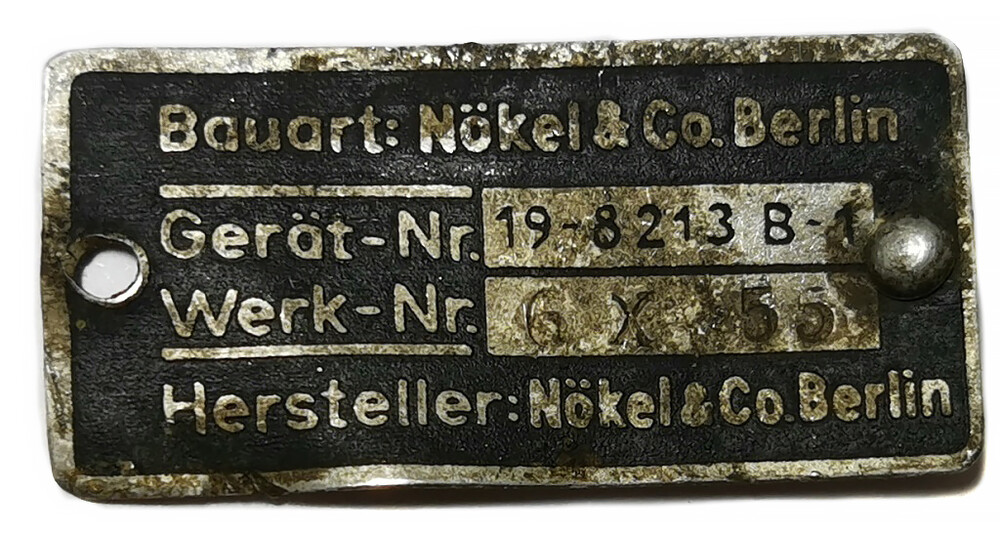 Nameplate Messershmitt A.G. Bf-109