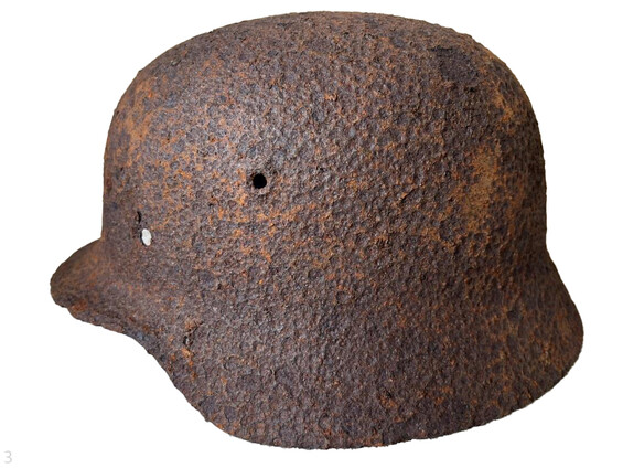 German helmet M40 / from Leningrad