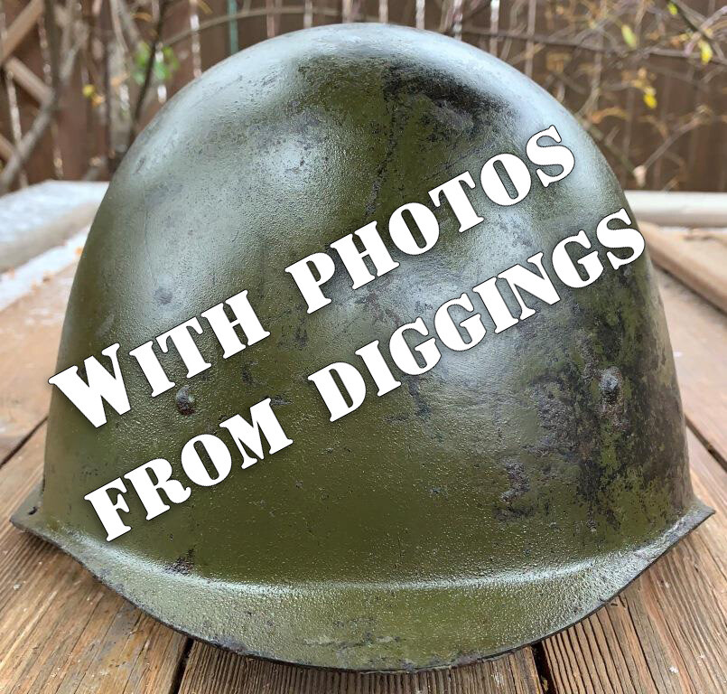 Soviet helmet SSh40 / from Leningrad