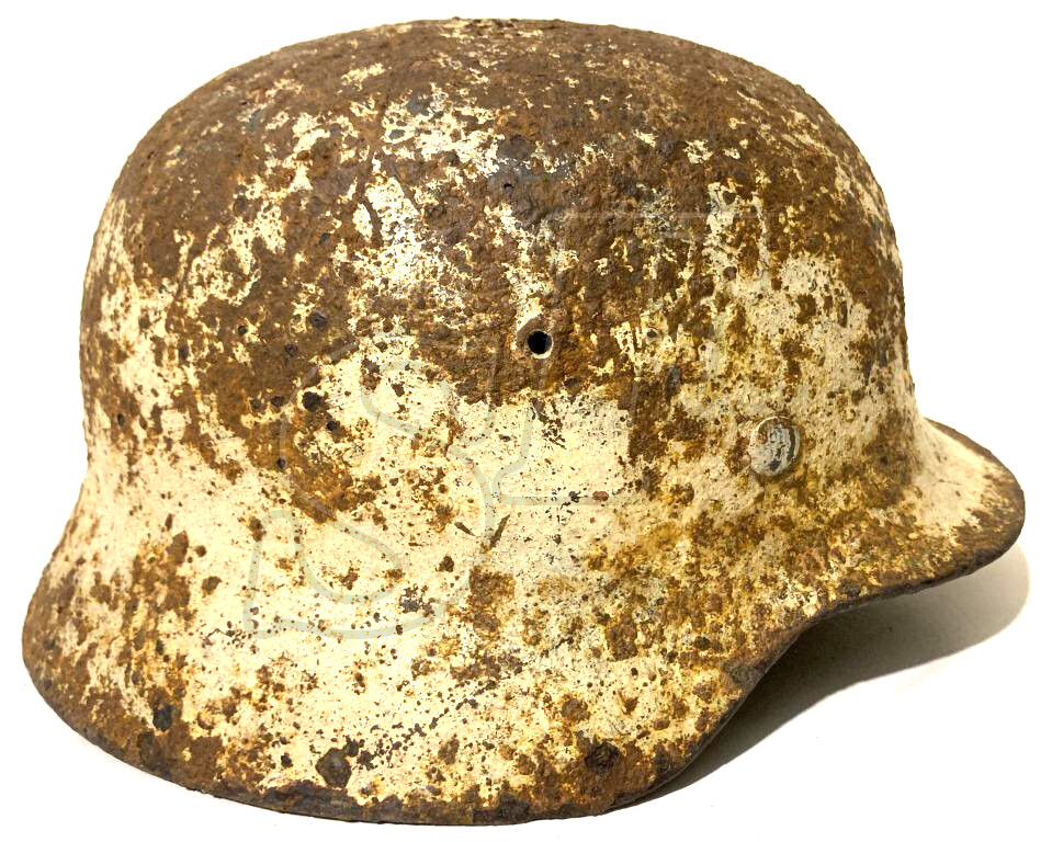 Winter camo helmet M35 / from Stalingrad