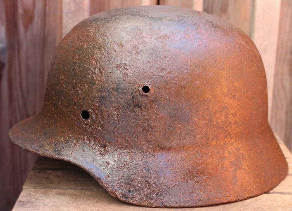 German helmet M35 / from Novgorod
