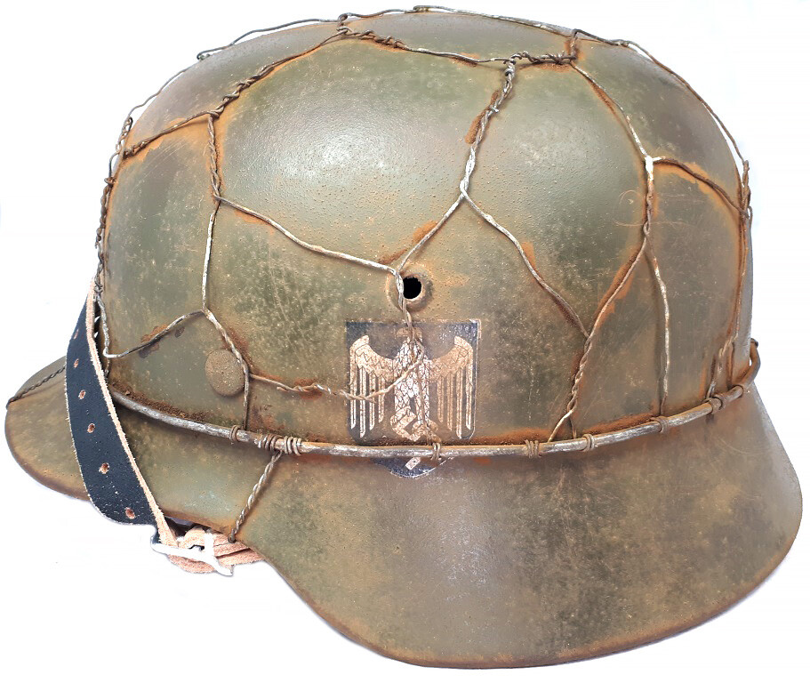 Restored Wehrmacht helmet M35 DD