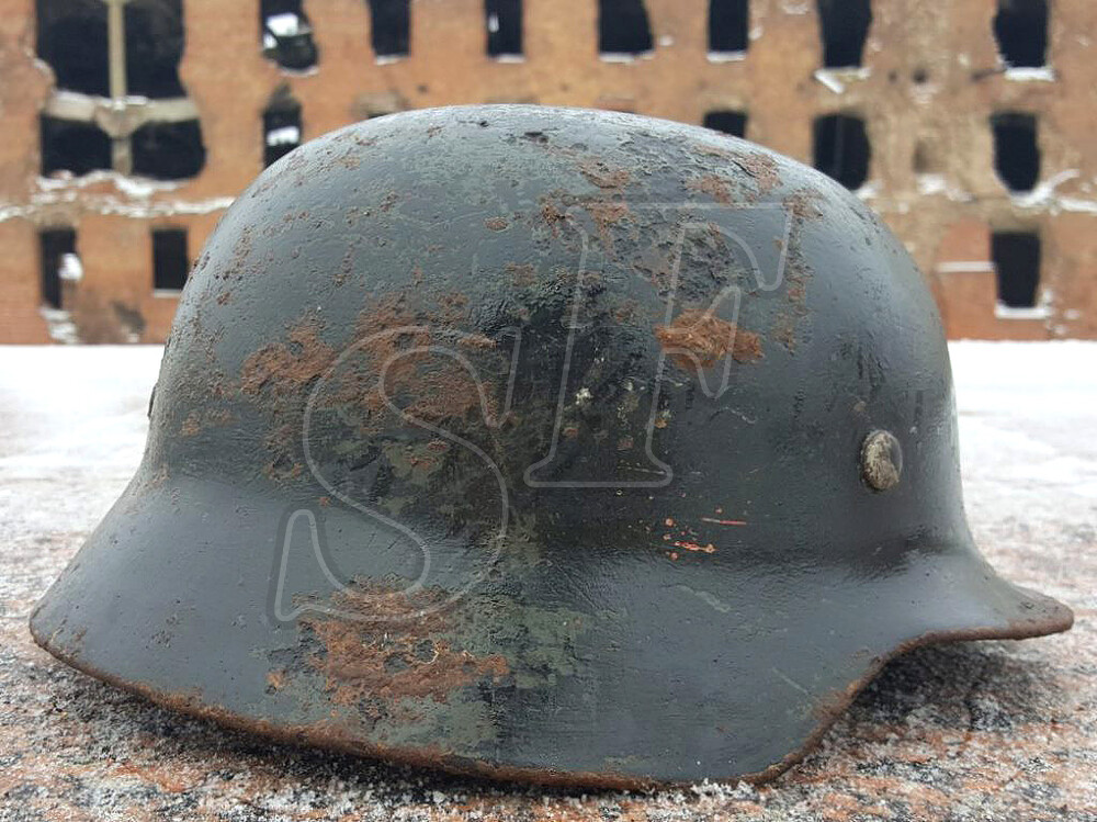 German helmet M35 / from Stalingrad