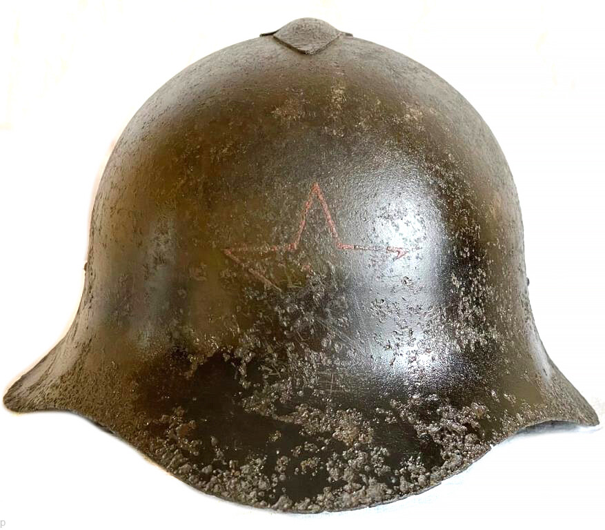 Soviet helmet SSh36 / from Stalingrad