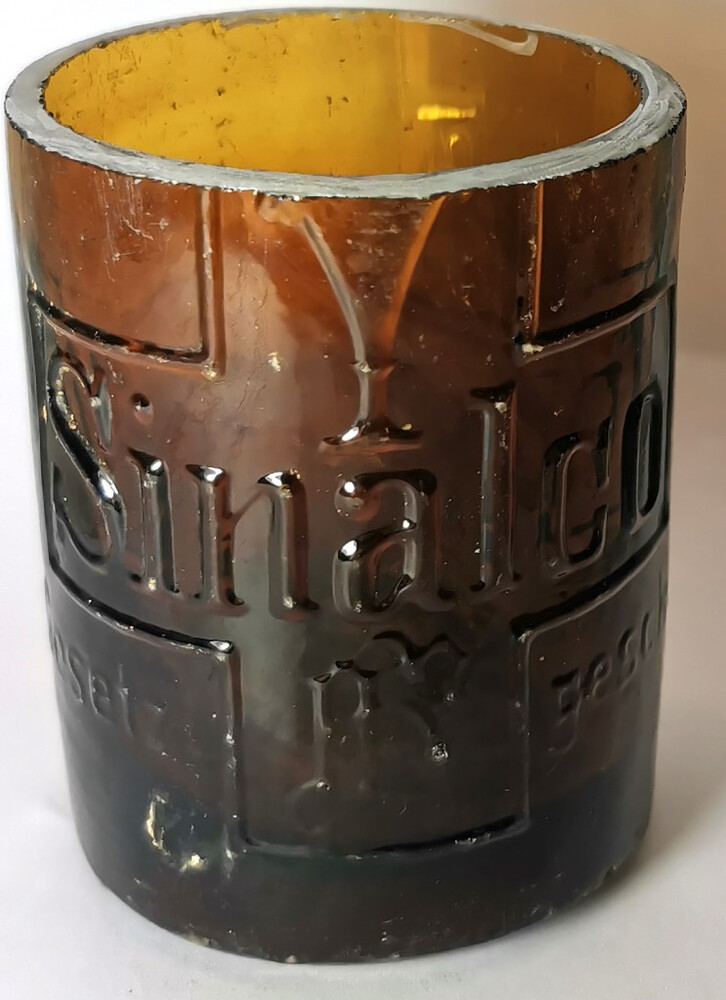 A mug from a bottle / from Konigsberg
