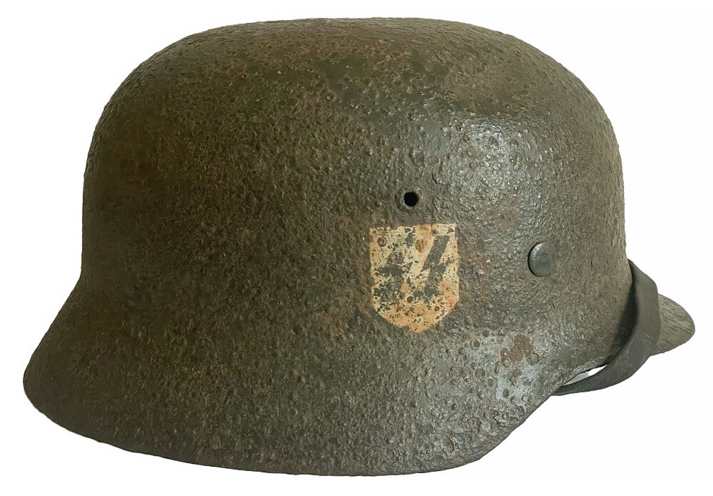 Waffen SS helmet M35 DD / from Demyansk