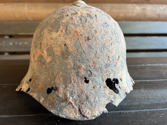 Soviet helmet SSh36 / from Smolensk