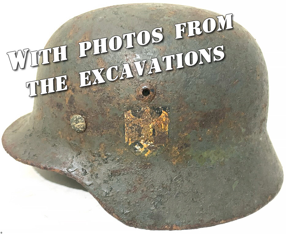 Wehrmacht helmet M35 DD / from Stalingrad