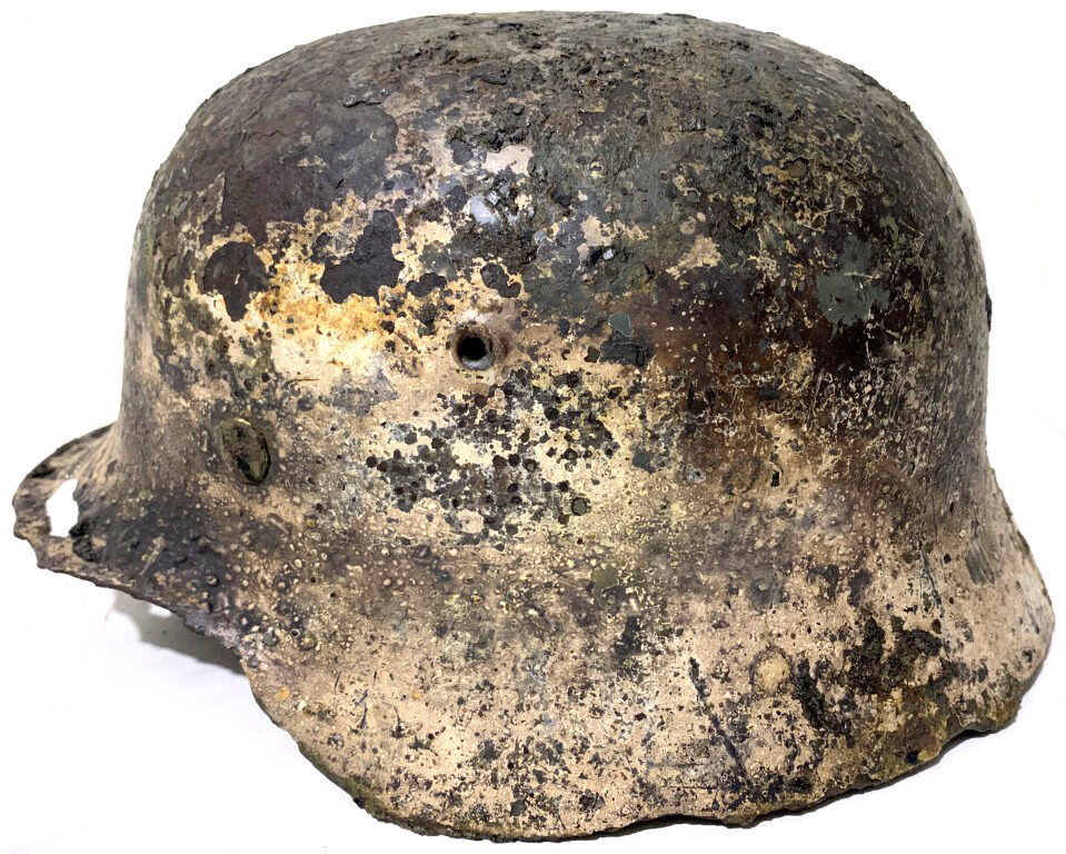 German helmet M40 / from Leningrad