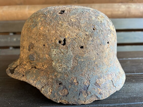 Heer helmet M40 / from Leningrad