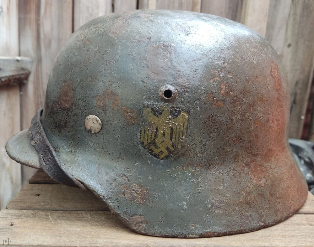 Wehrmacht helmet M35 DD / from Konigsberg