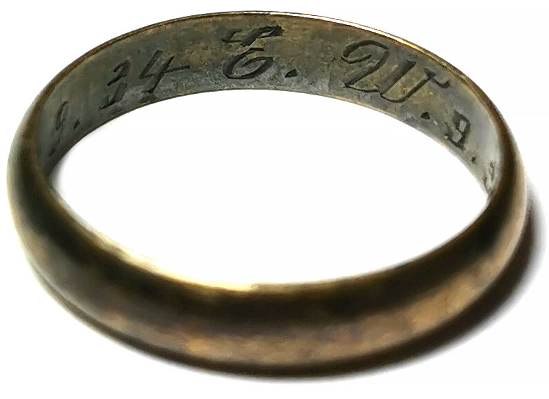 German Gold wedding ring / from Stalingrad