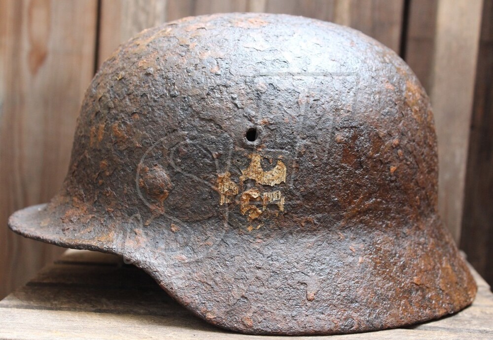 German helmet М40 from Kaluga region