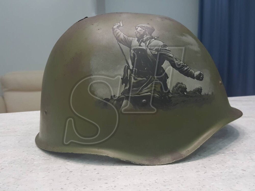 Steel helmet SSH39 from Stalingrad [Restoration]