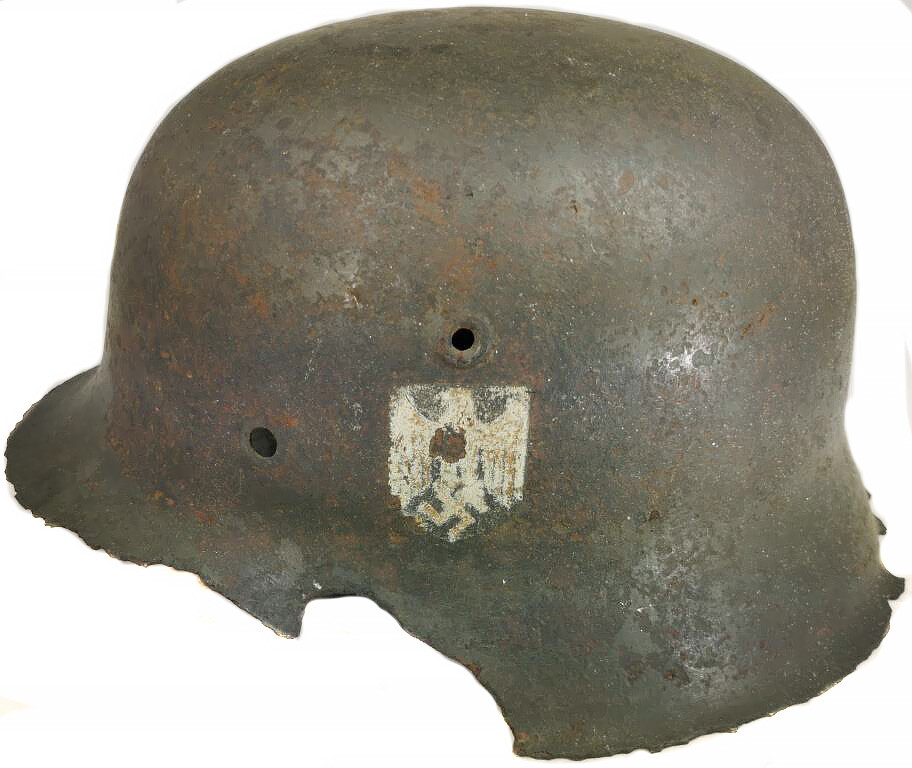 Wehrmacht helmet M42 / from Leningrad