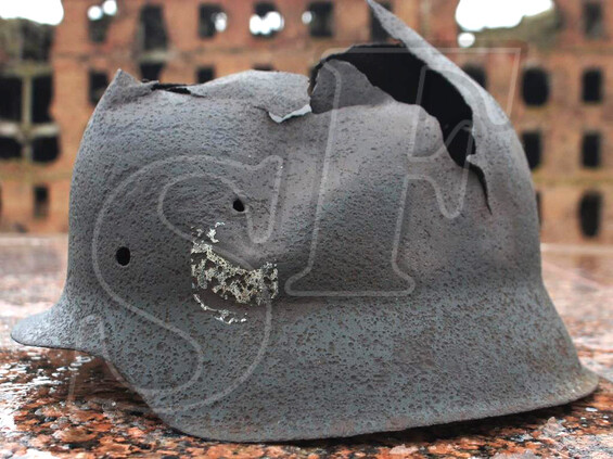 German helmet M42, Wehrmacht / from Koenigsberg