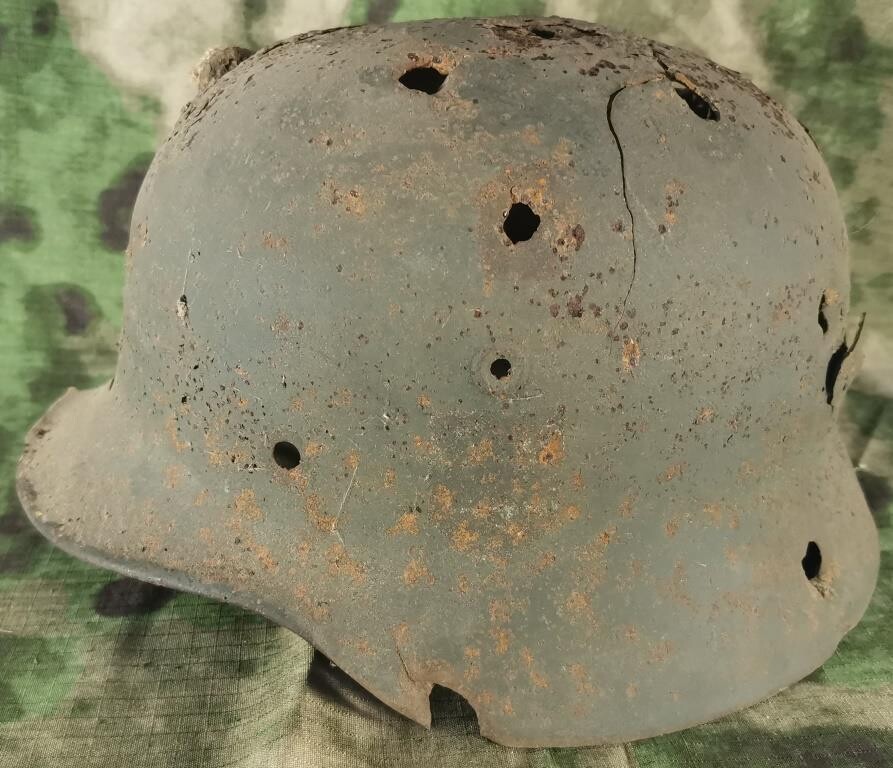 German helmet M40 / from Stalingrad