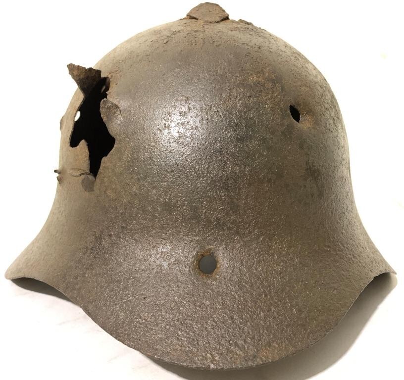Soviet helmet SSh36 / from Stalingrad