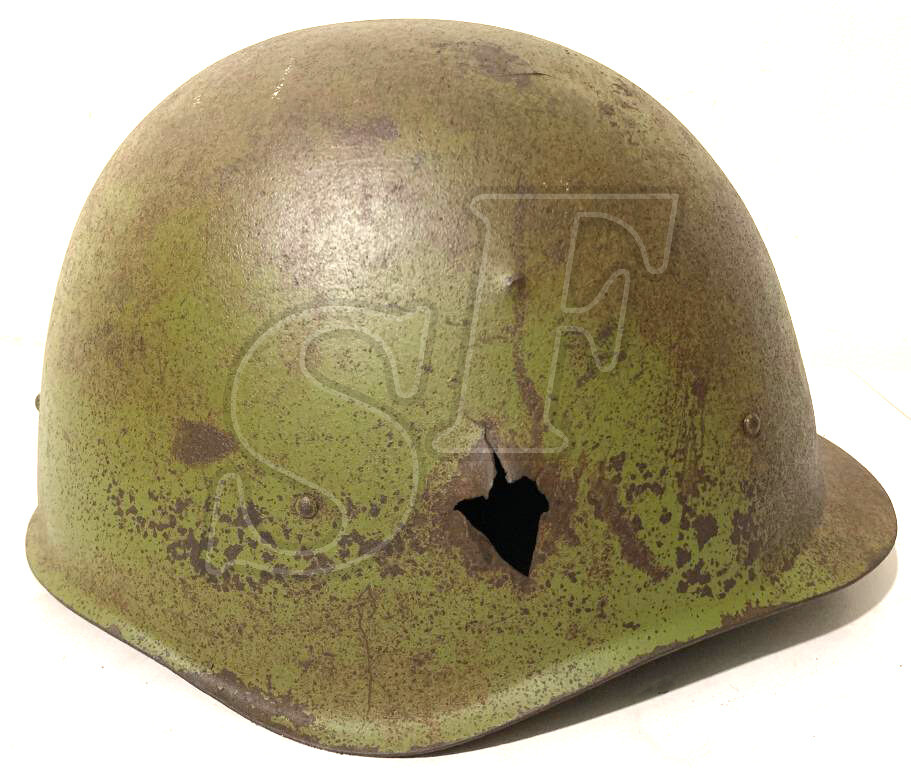 Soviet helmet SSh40 / from Stalingrad