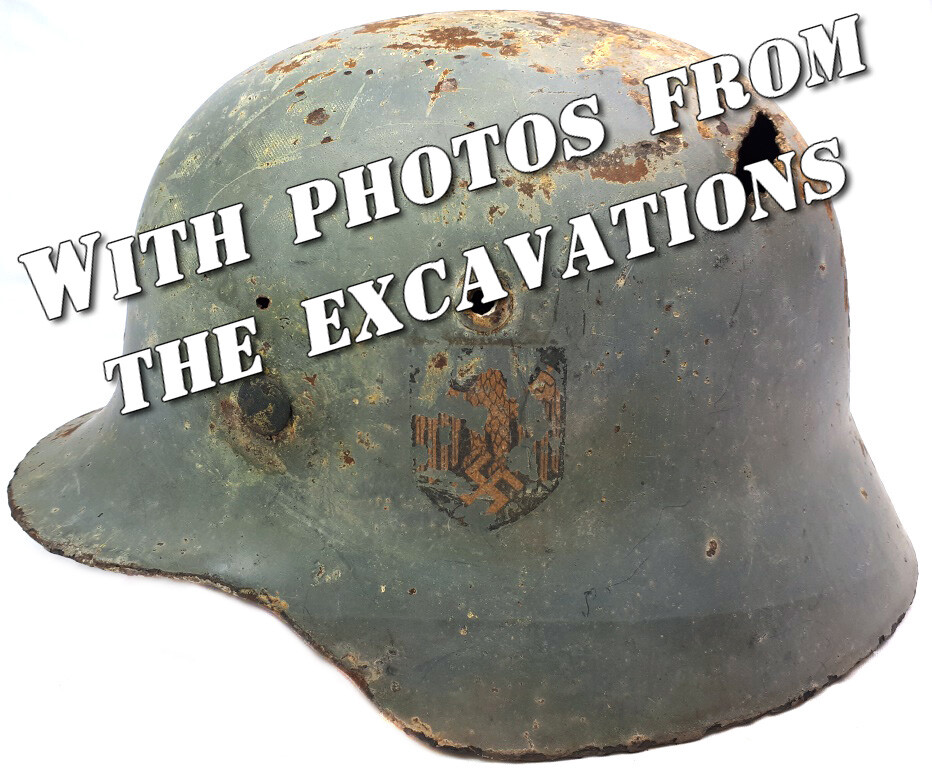 Wehrmacht helmet M35 / from Leningrad