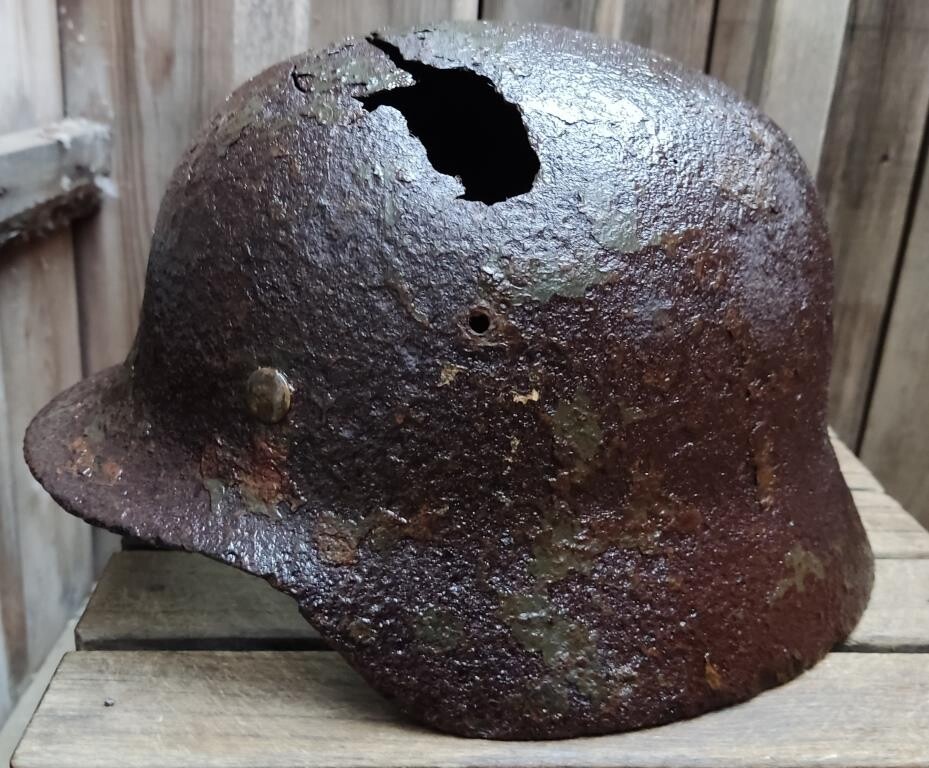 German helmet M35 / from Novgorod