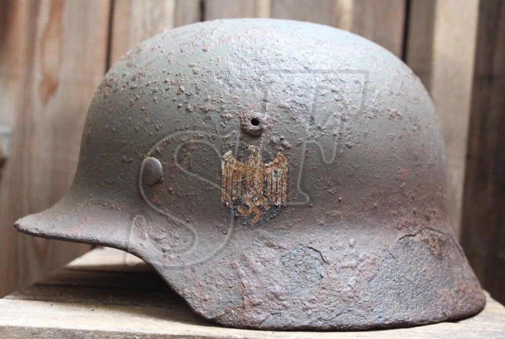 German helmet М40 from Novgorod region