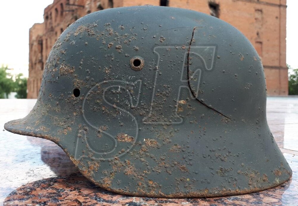 German helmet М35 from Stalingrad