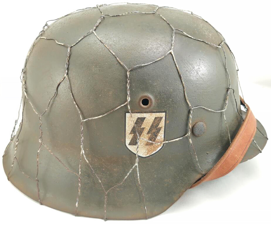 Restored German helmet M42, Waffen SS
