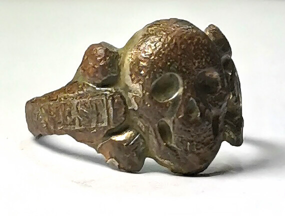 German skull ring "West Front" / from Smolensk