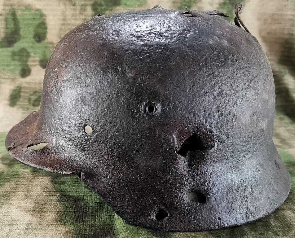 German helmet M40 / from Stalingrad