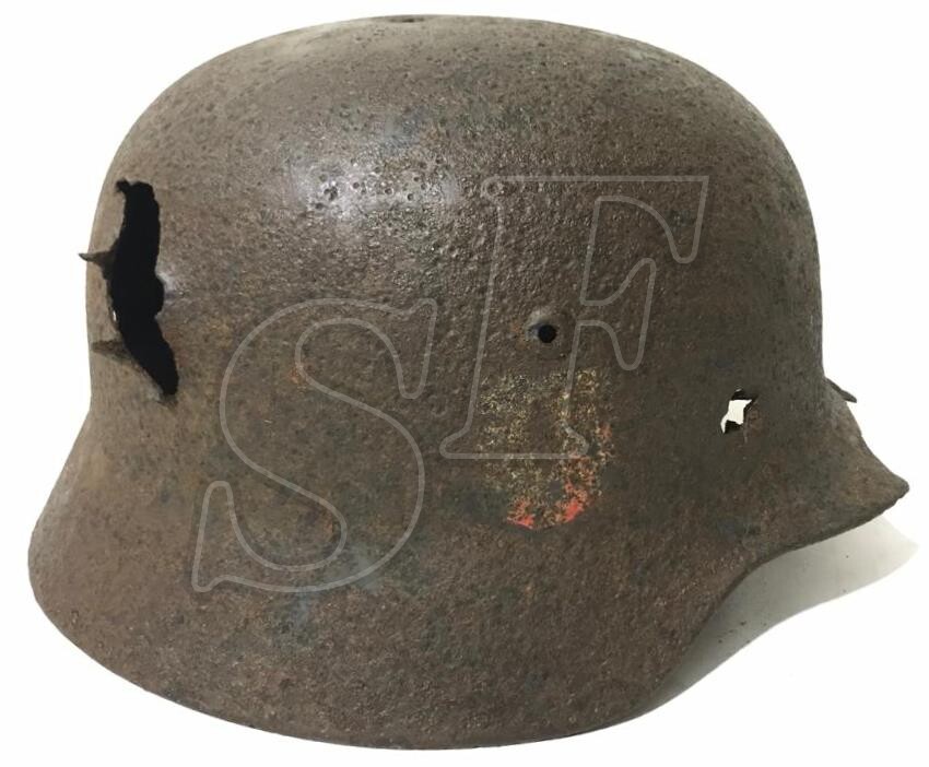 German helmet М35 / from Stalingrad
