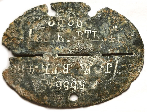 German dogtag 3.J.E.BTL.488
