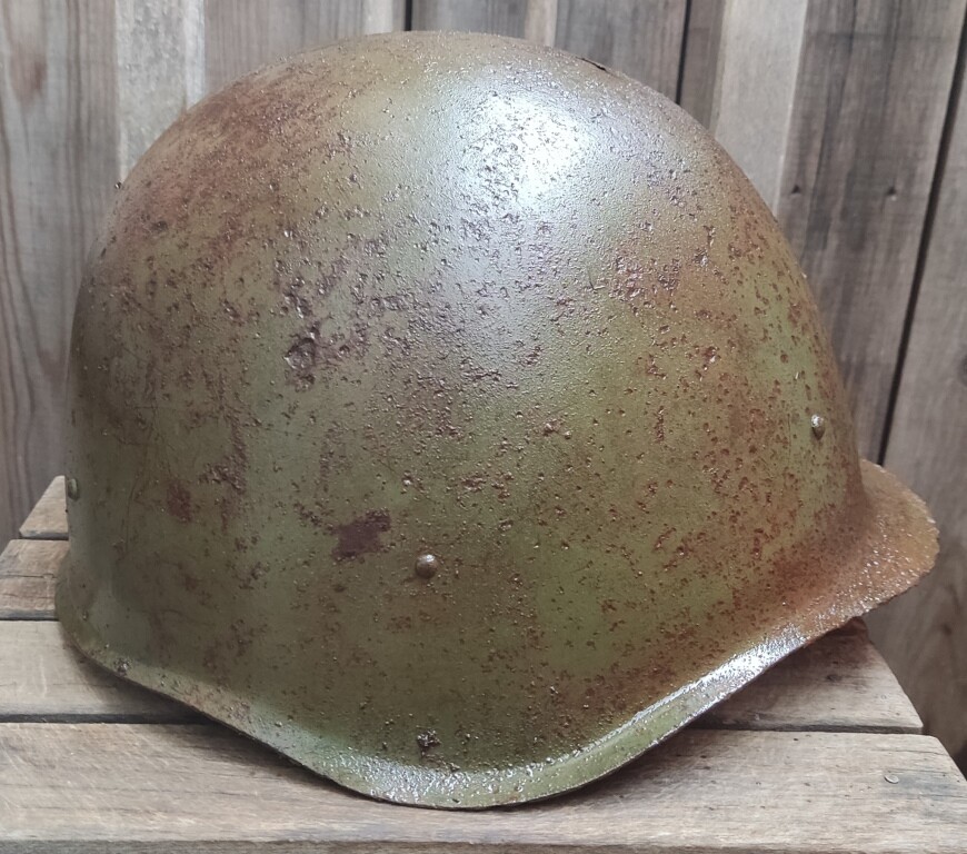 Soviet helmet SSh40 / from Stalingrad