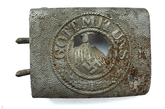 Wehrmacht belt buckle "Gott mit Uns" / from Stalingrad