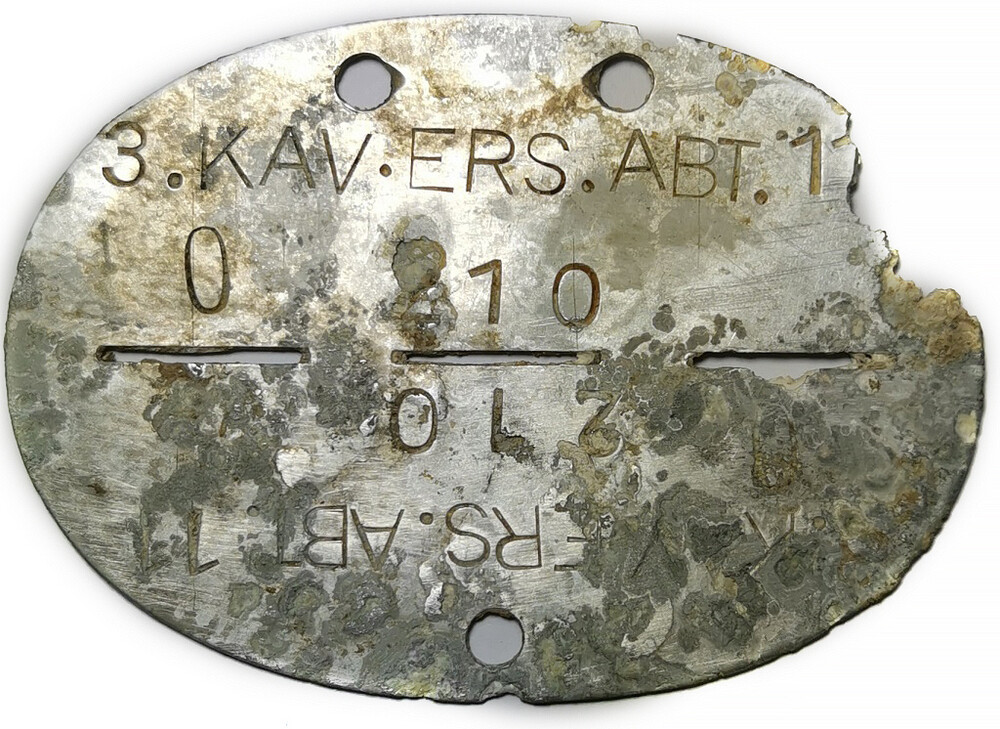 German Dogtag 3.KAV.ERS.ABT.11 / from Stalingrad